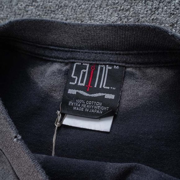 Saint Michael Devil Print Short Sleeve Wash Black - Picture 11 of 12